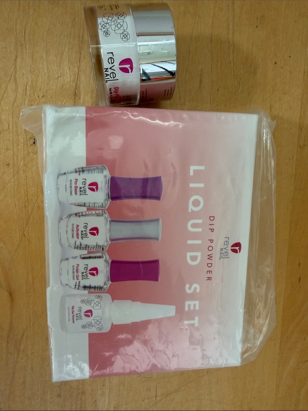 Revel Professional Pink Liquid Dip Powder Nail Set